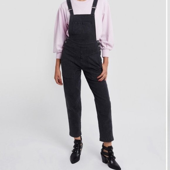 Rebecca Minkoff Pants - Rebecca Minkoff Black Denim Overalls Jeans Bib Skinny Leg Adjustable Straps XXS